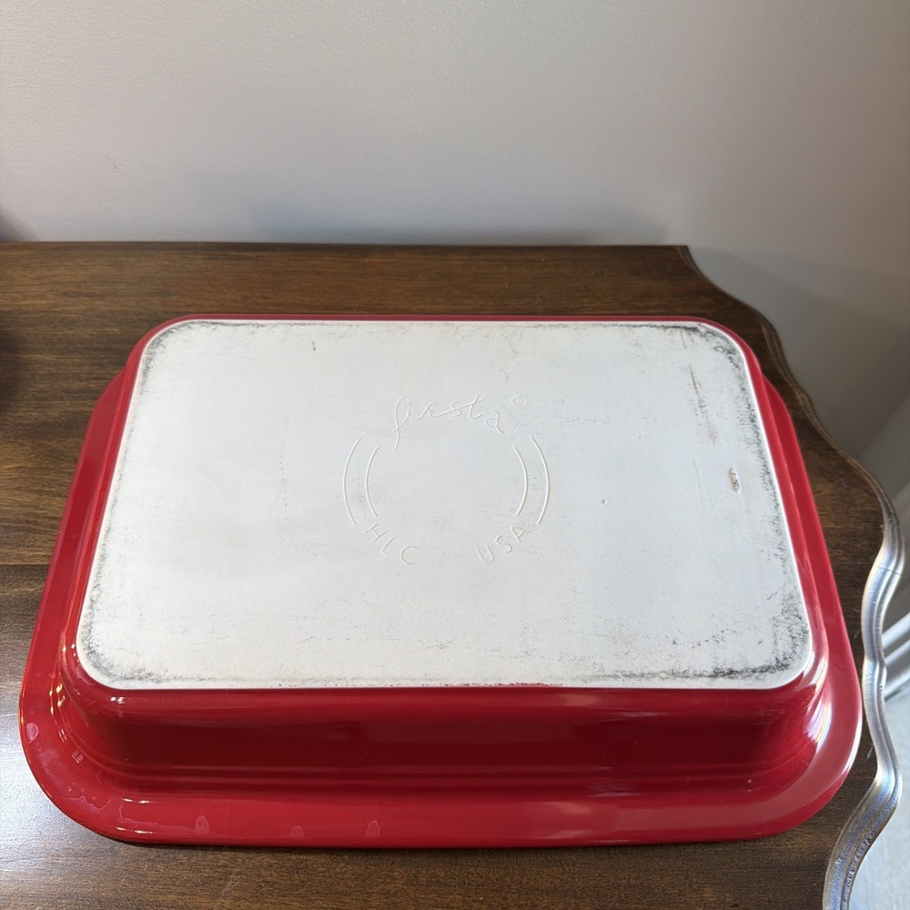 Fiesta Red Rectangular Baker - Picture 3 of 8